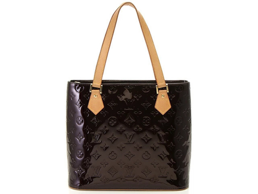 LOUIS VUITTON Houston Vernis Amarante Tote Bag circa Thread the center